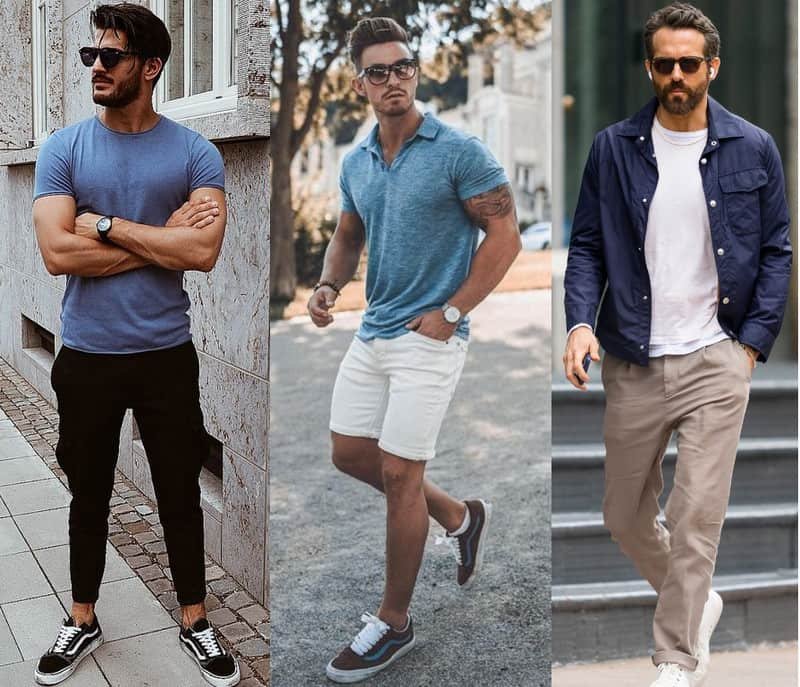 A group of men people confidently showcasing their personal styles