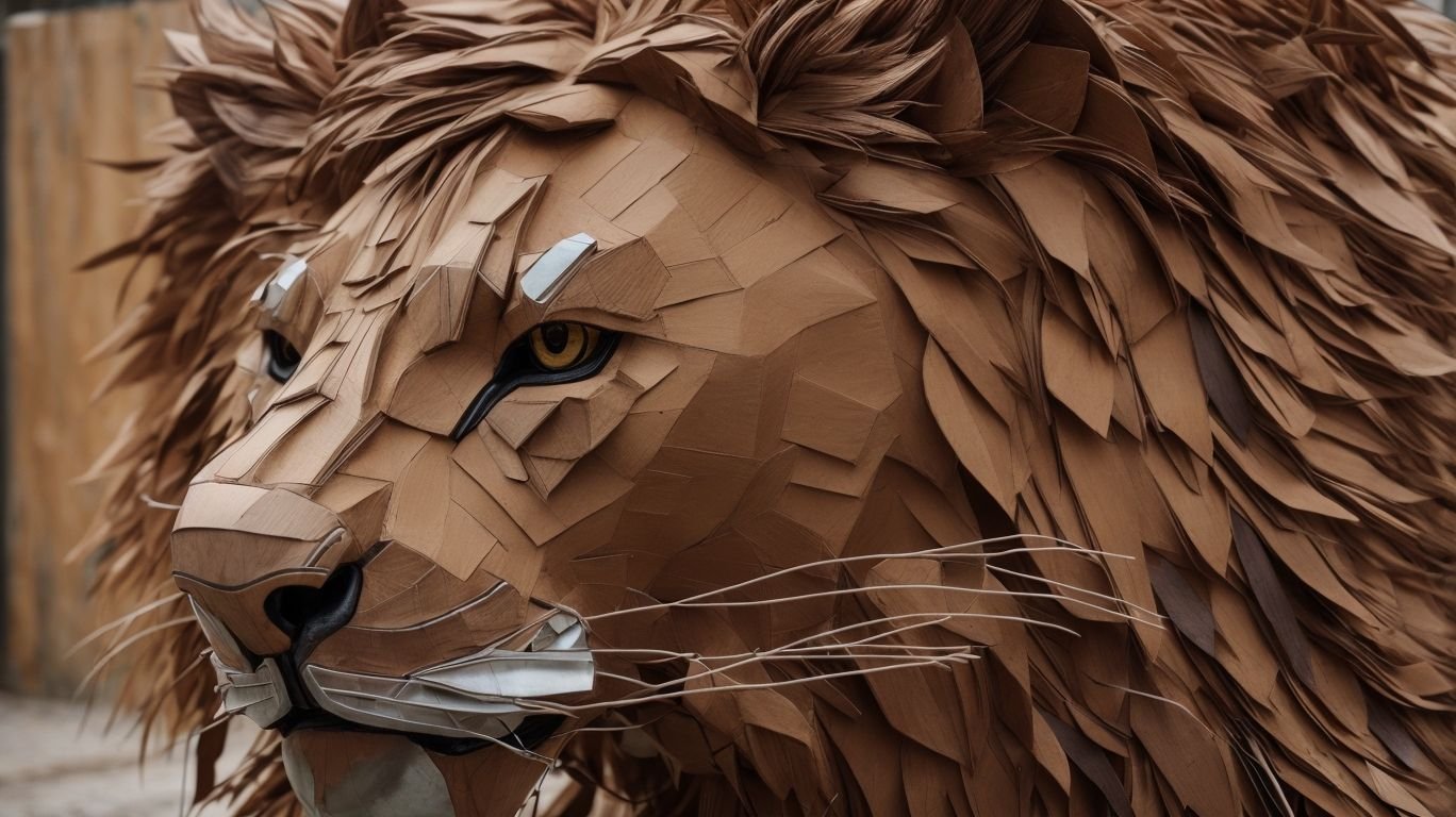 How To Make A Lion Out Of Recycled Materials