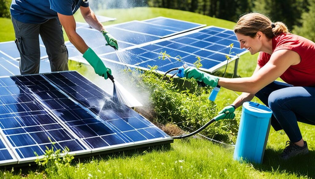 cleaning solar panels tips